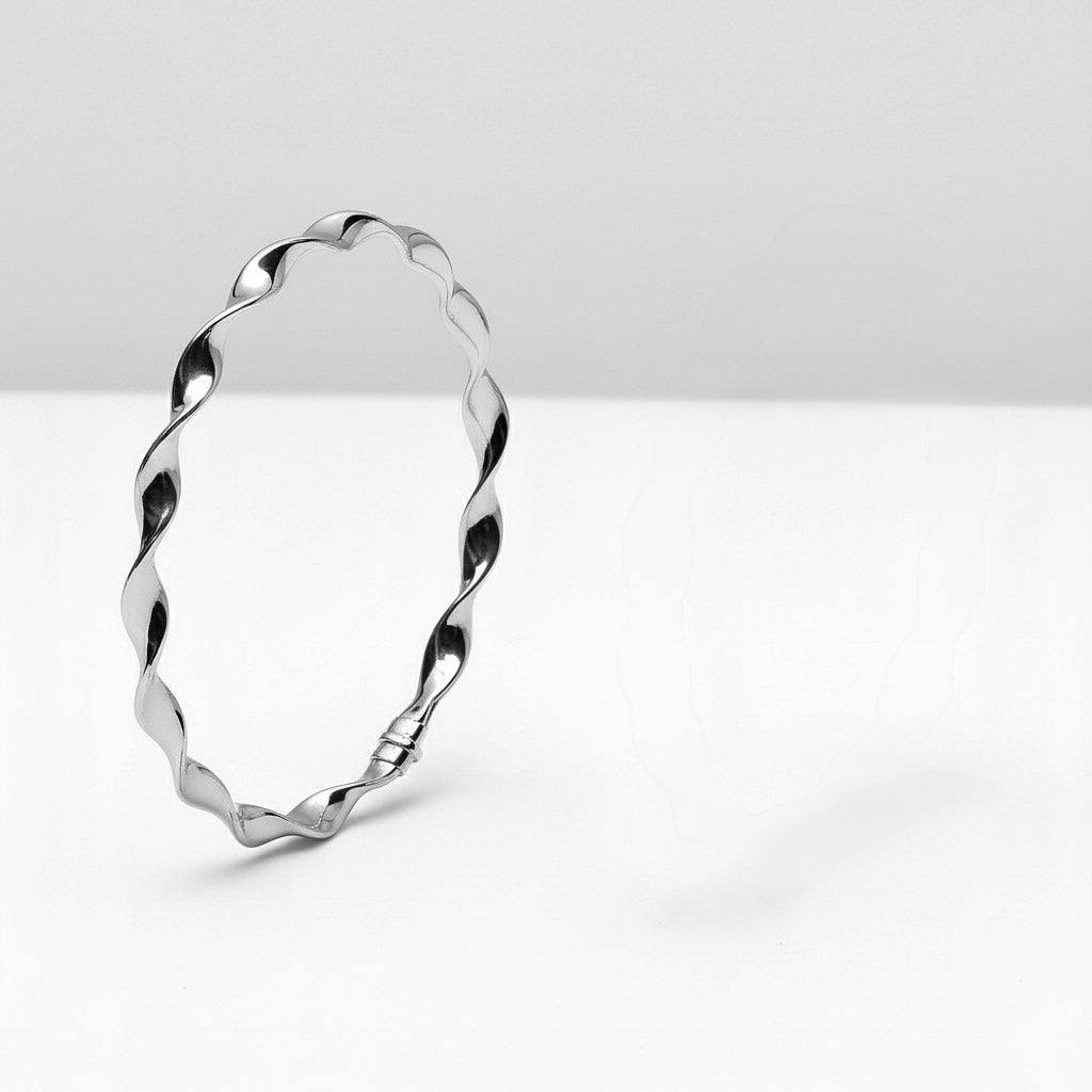 Silver Serpentine Twist Bracelet