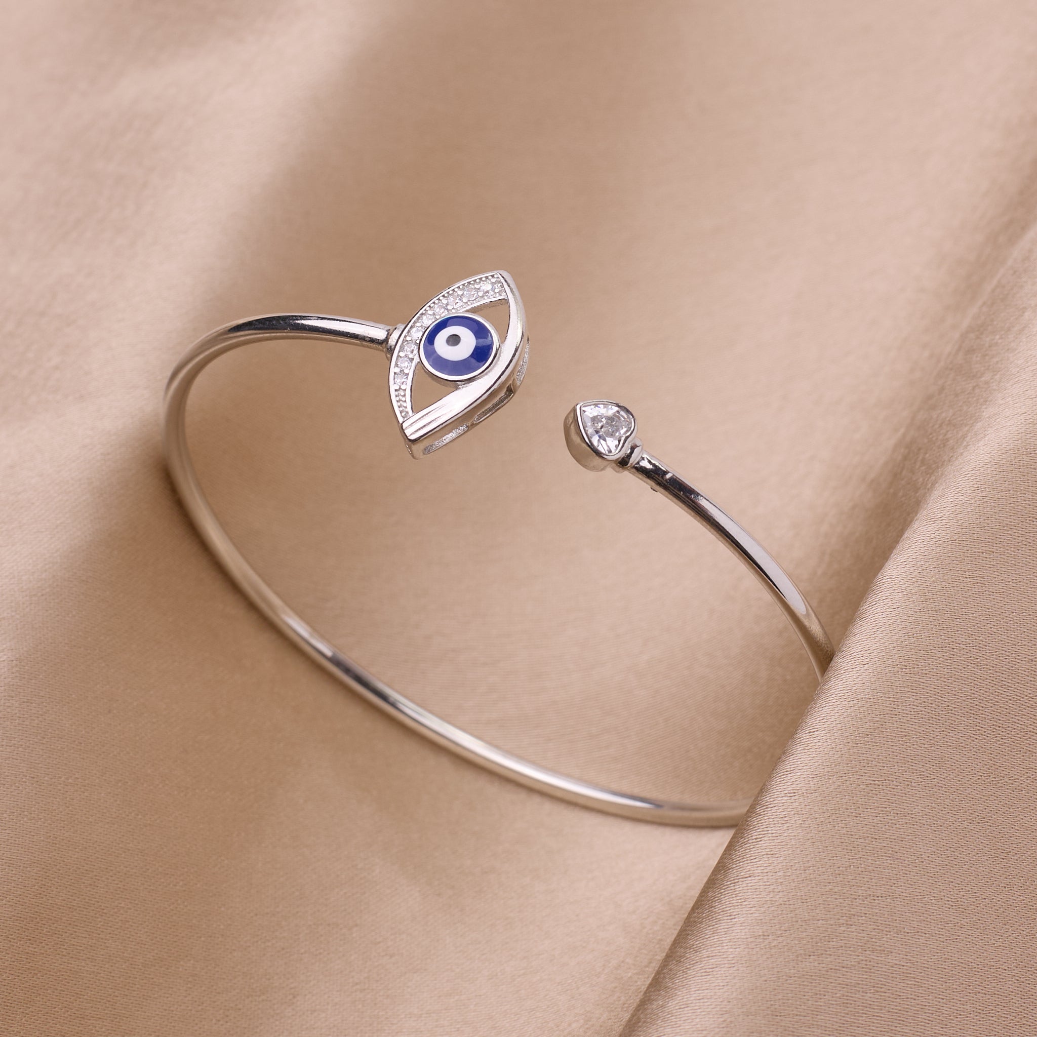 Silver Evil Eye Protection Bracelet For Her