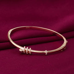 Rose gold Spring locked minimalist bracelet For her