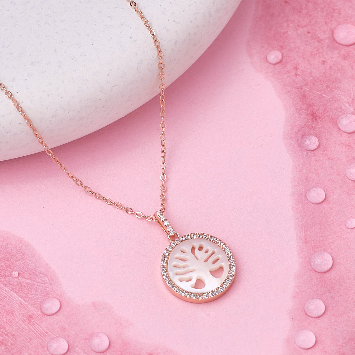 Rose Gold Tree of Life Pendant