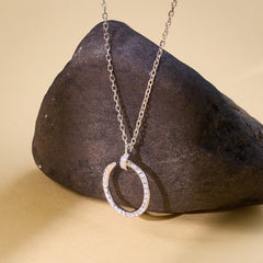 Silver Nail Hook Chain pendant For her