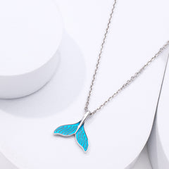 Silver Mermaid Tail Pendant