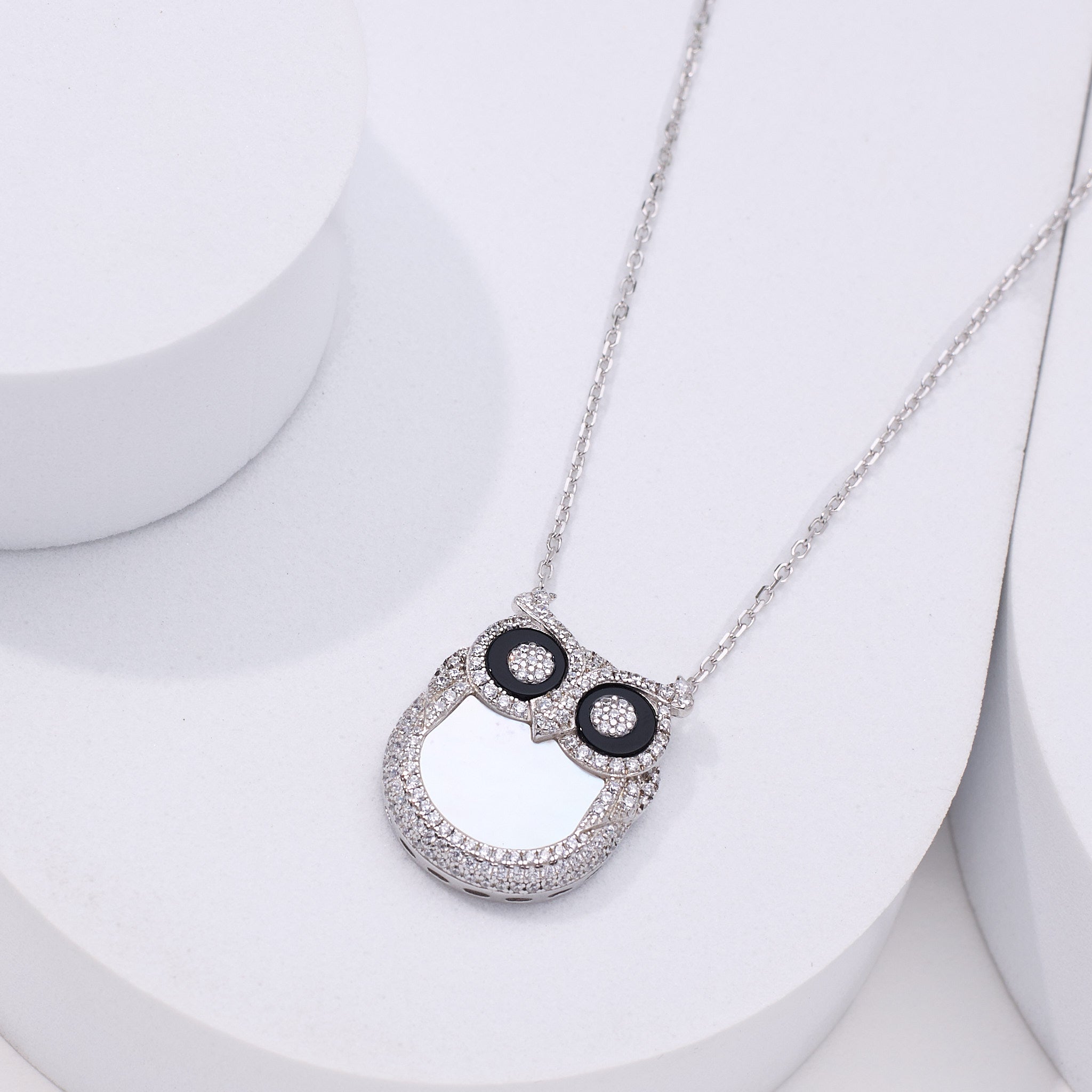 925 Silver Owl Pendant for women