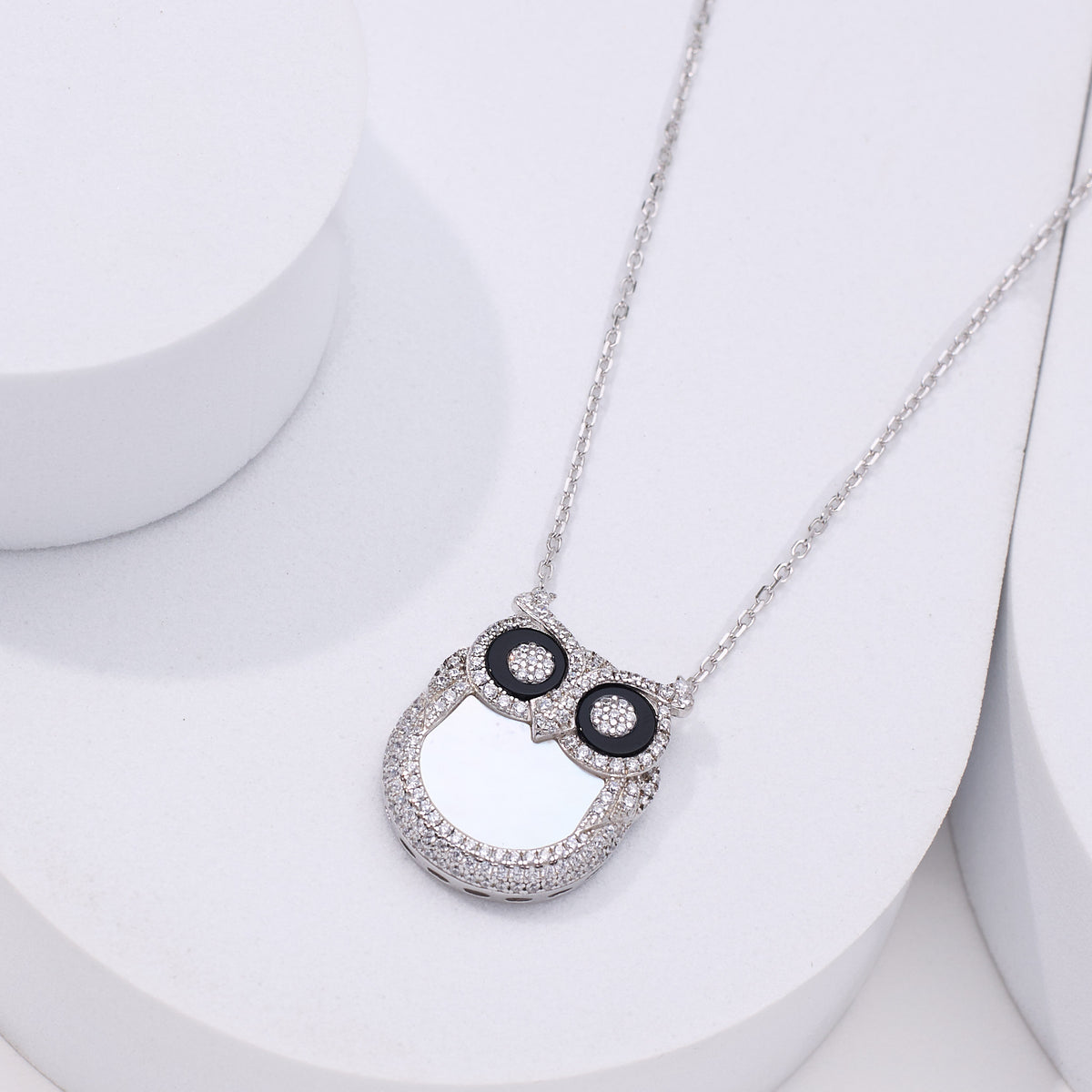 925 Silver Owl Pendant for women