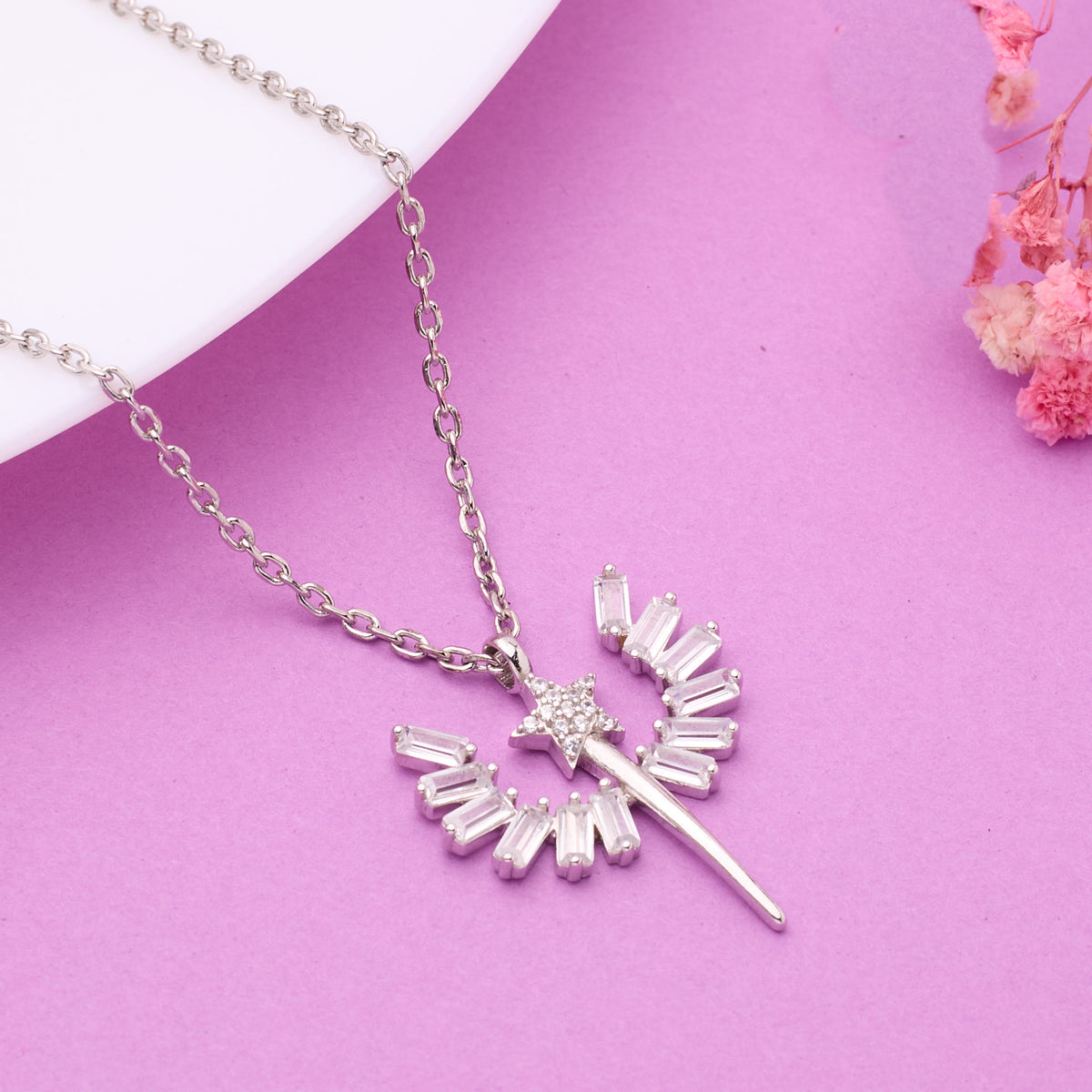 Silver Angel Wing Pendant for Her