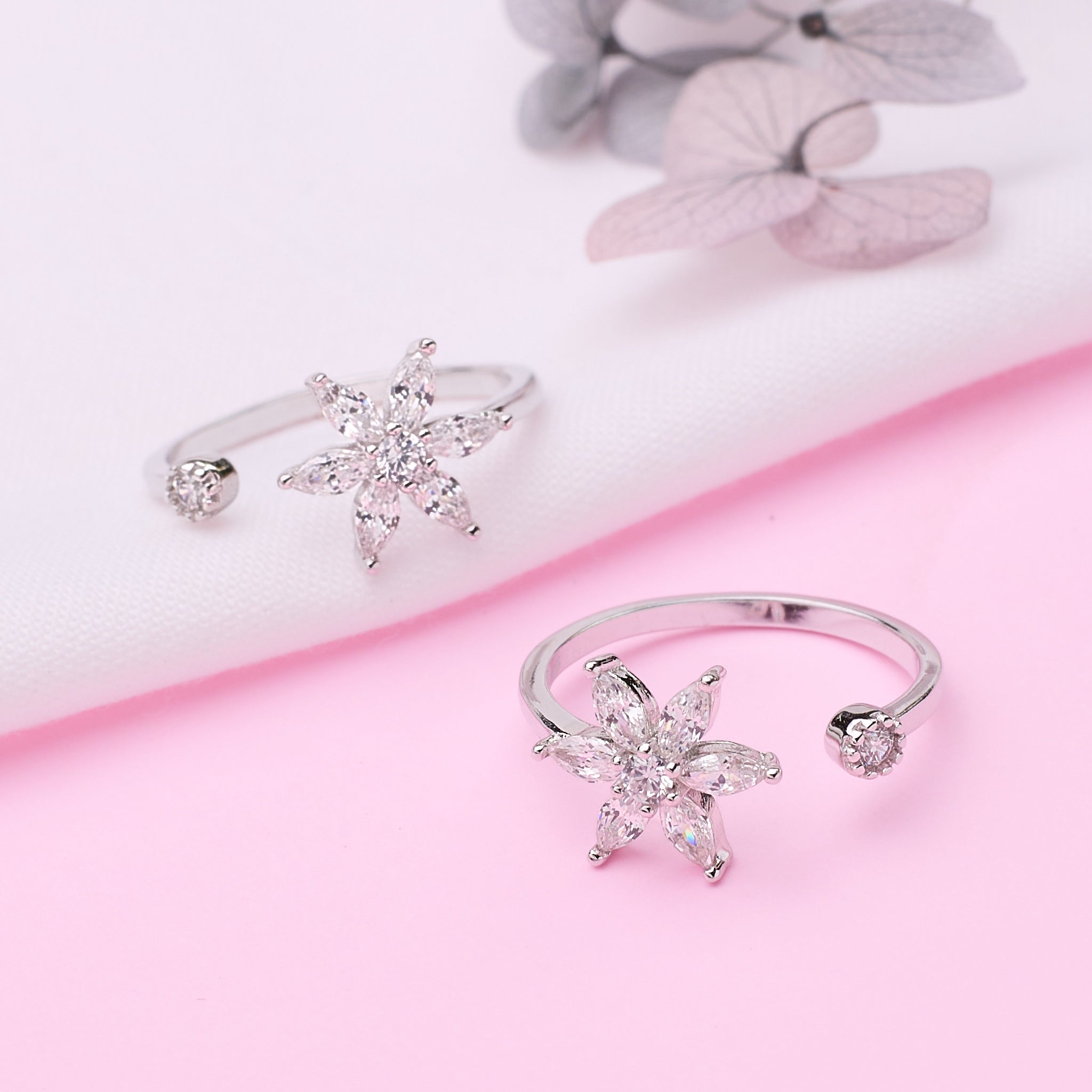 Silver Bloom 925 Silver Toe Ring