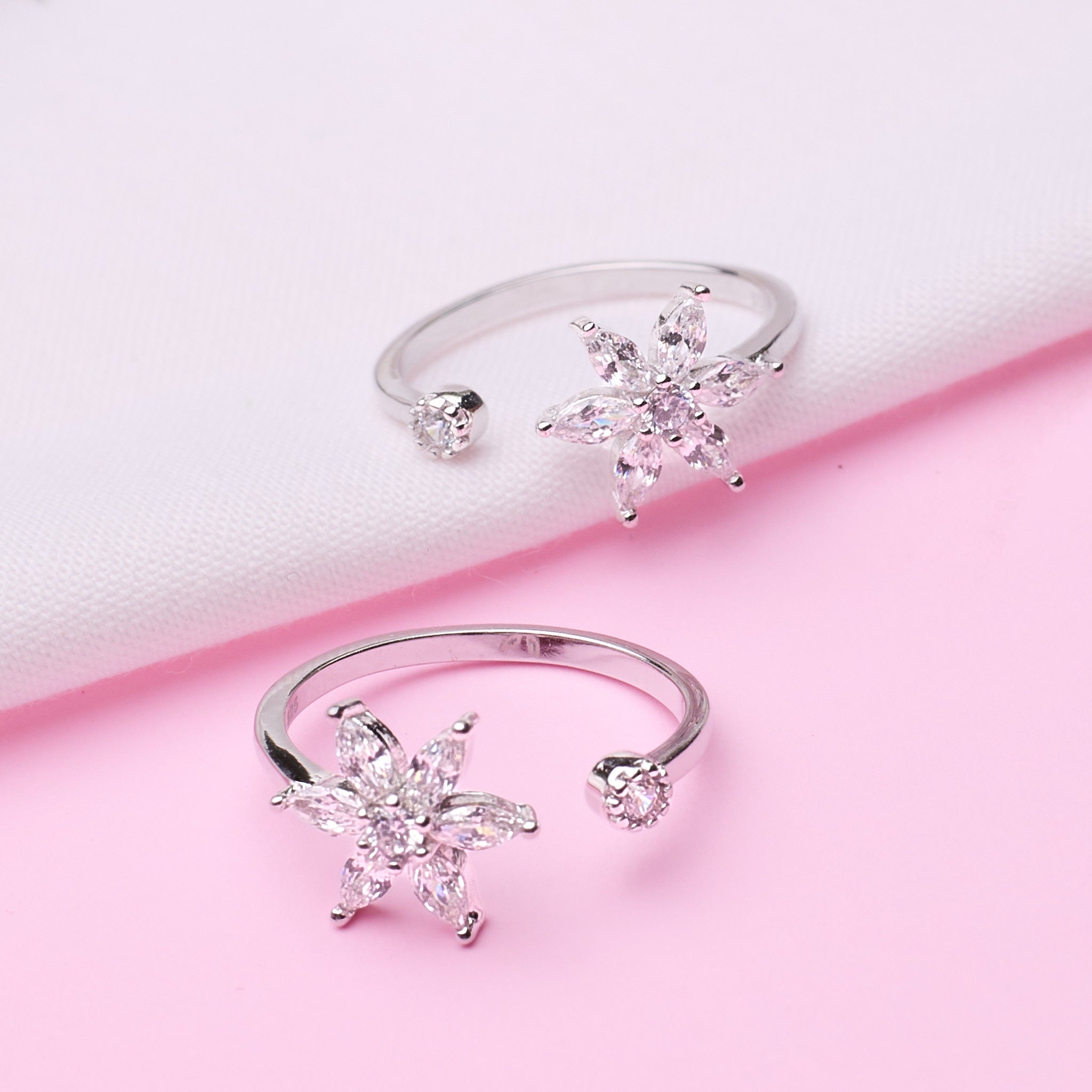 Silver Bloom 925 Silver Toe Ring