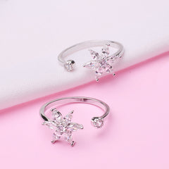 Silver Bloom 925 Silver Toe Ring