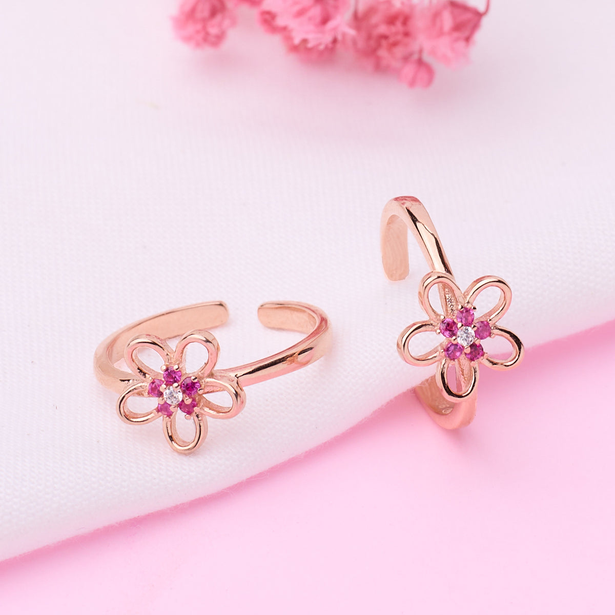 Rose Gold Filigree Toe Ring