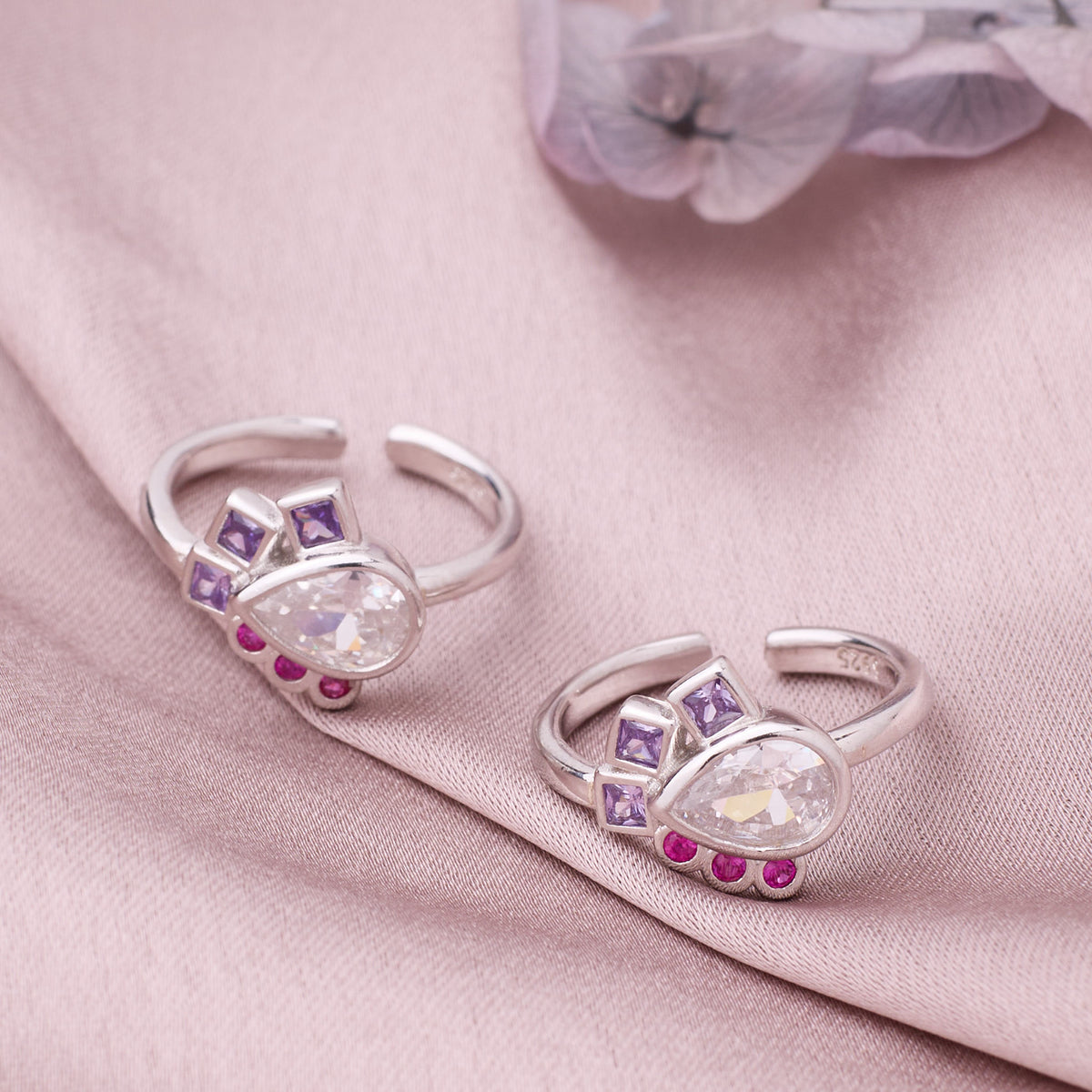 Silver Bloom Sterling Silver Toe Ring