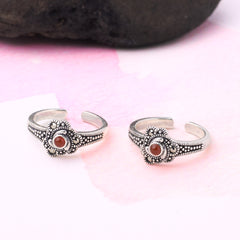 Silver Saffron Toe Ring