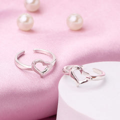 Silver Heart passionate Toe Ring