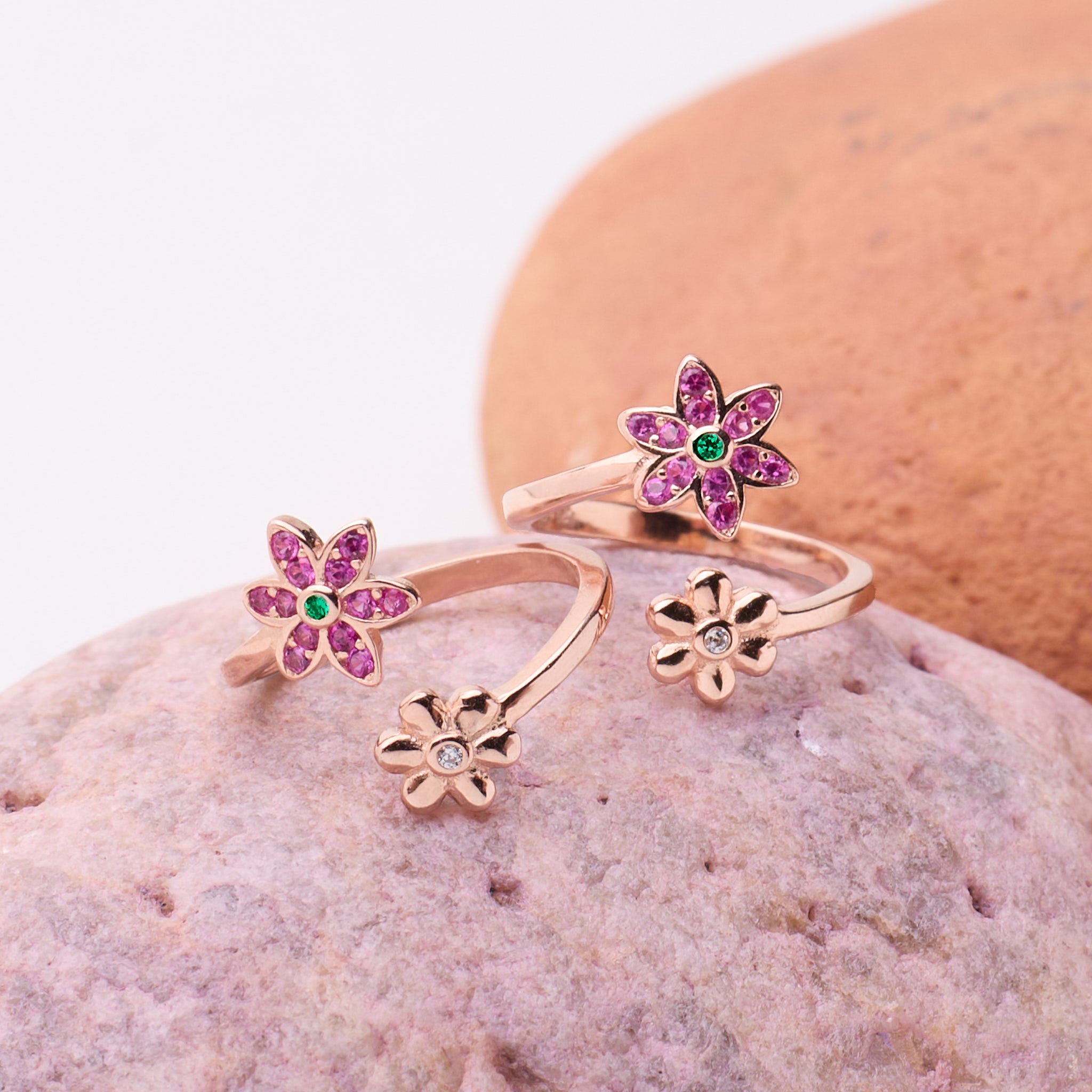 Rose Gold Daisy Toe Ring