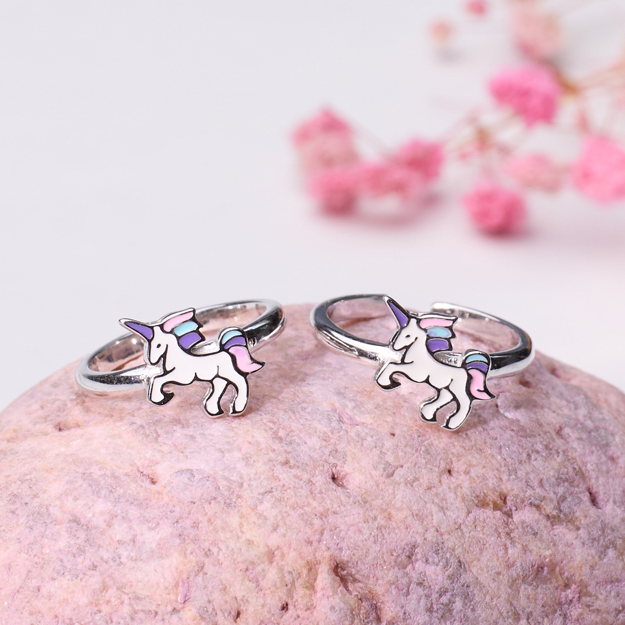Silver Magical Unicorn Toe Ring