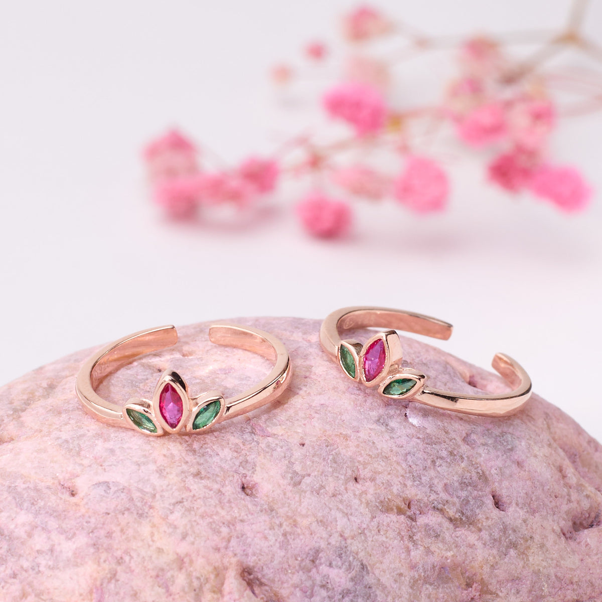Rose Gold Crown Toe Ring