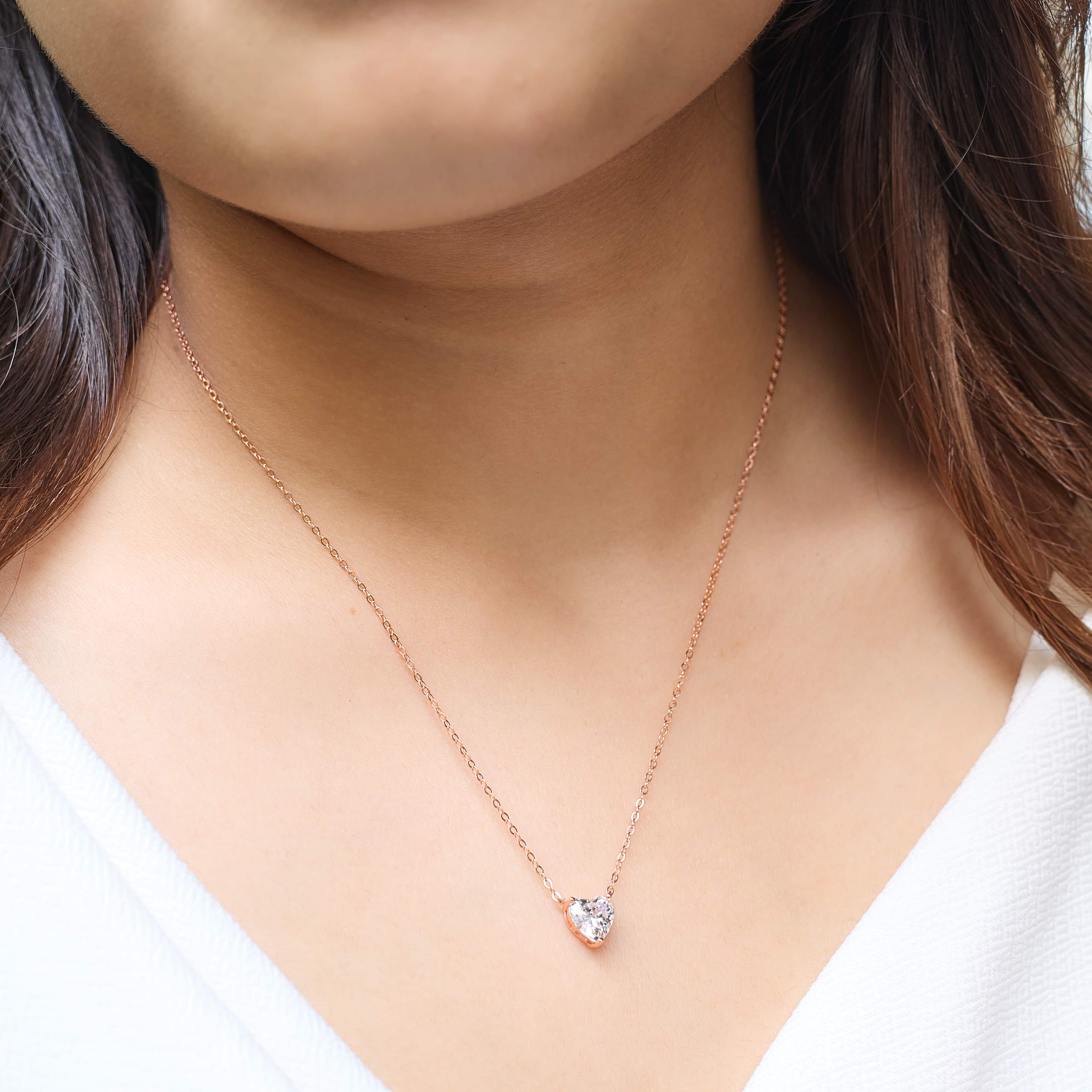 Rose Gold Sweetheart Necklace