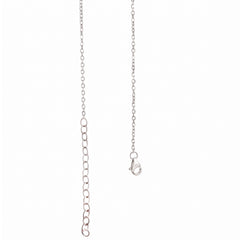 Silver Rectangular Rich Purple Necklace
