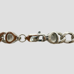Silver Designer dual tone rose gold chain bracelet for men