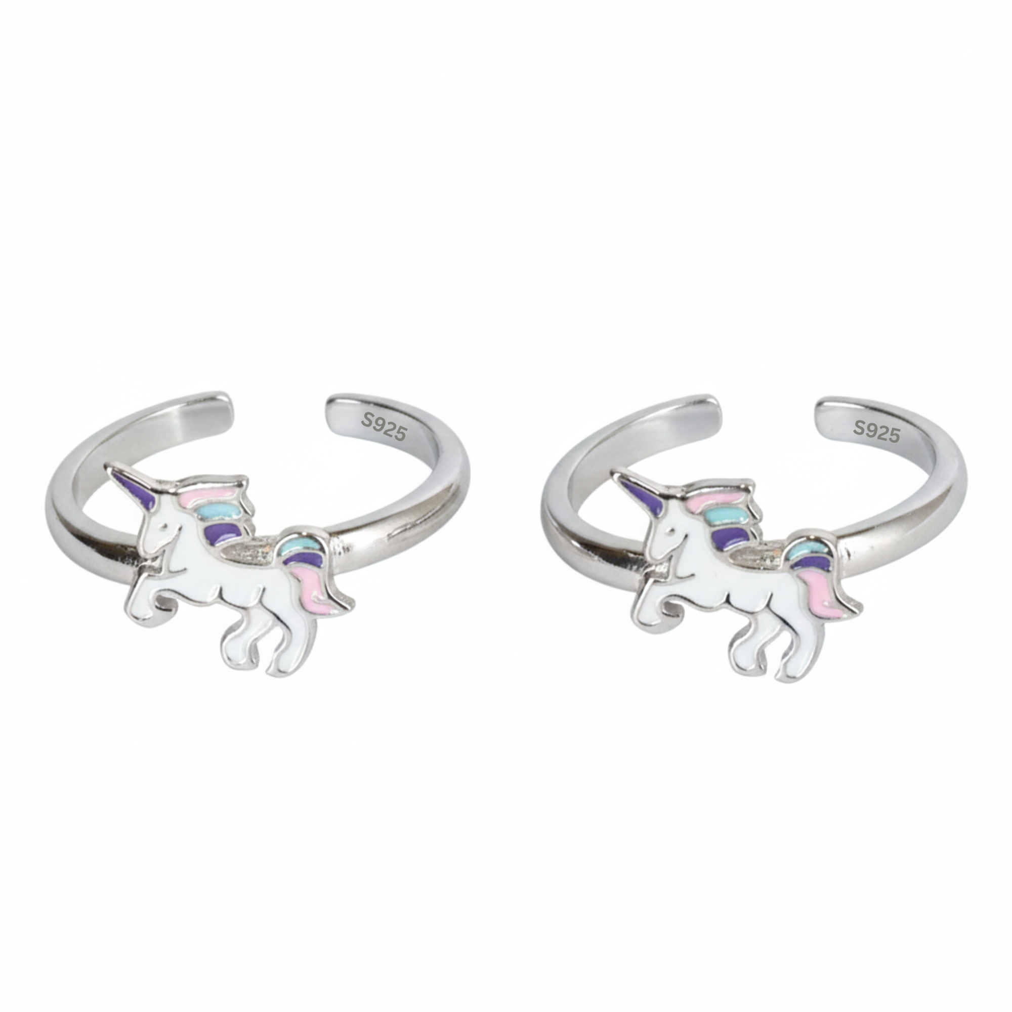 Silver Magical Unicorn Toe Ring