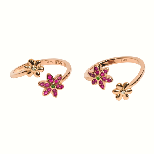Rose Gold Daisy Toe Ring