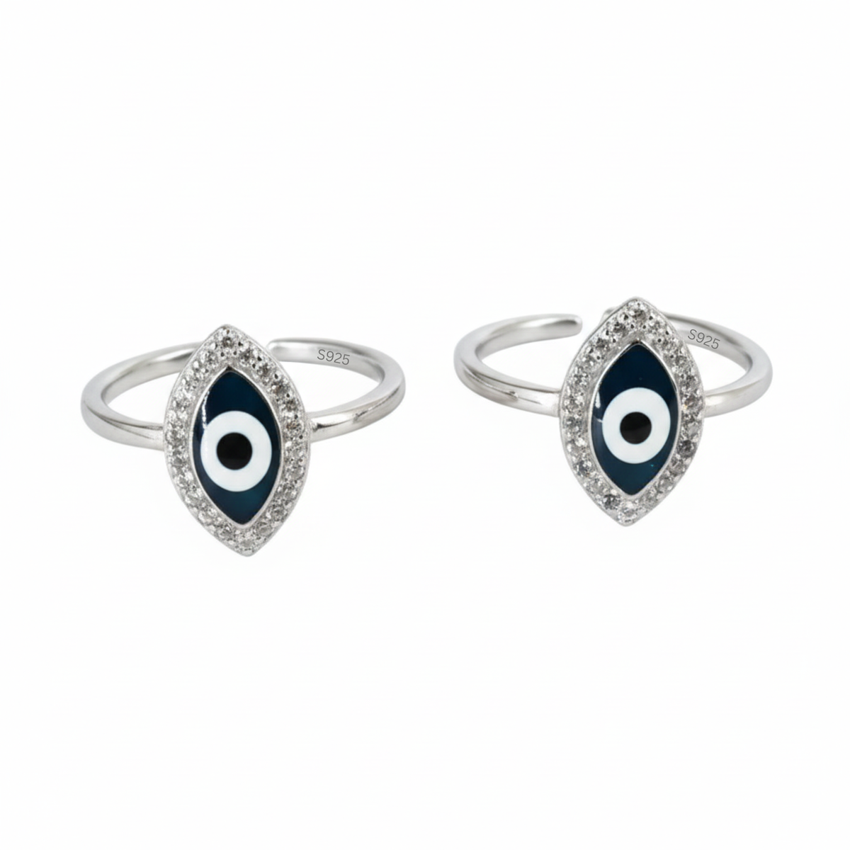 Silver Mystic Protection Evil Eye Toe Ring