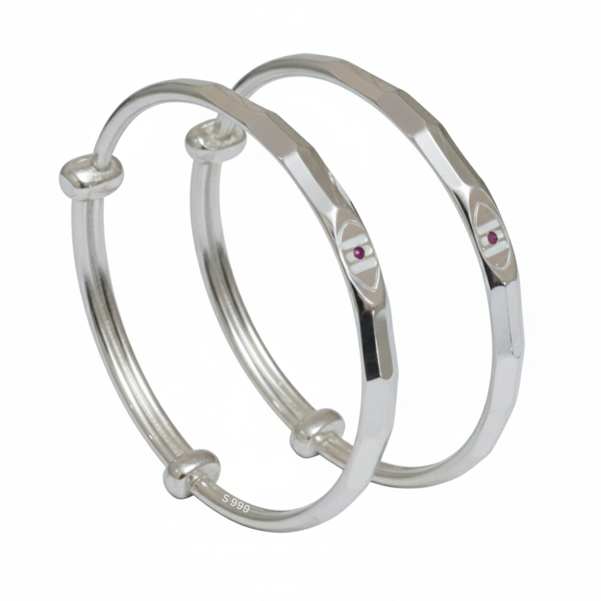 Silver 999 Divine Lord Shiv Baby Bracelet