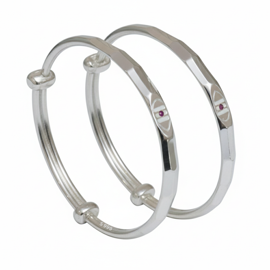 Silver 999 Divine Lord Shiv Baby Bracelet