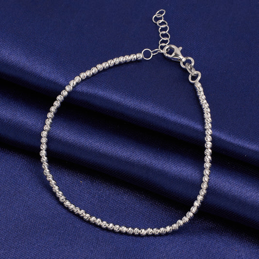 Silver Glitter Hand Bracelet