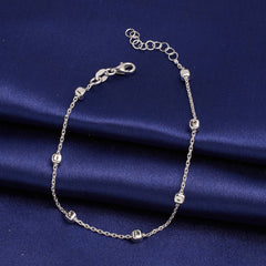 Silver Glitter Hand Bracelet