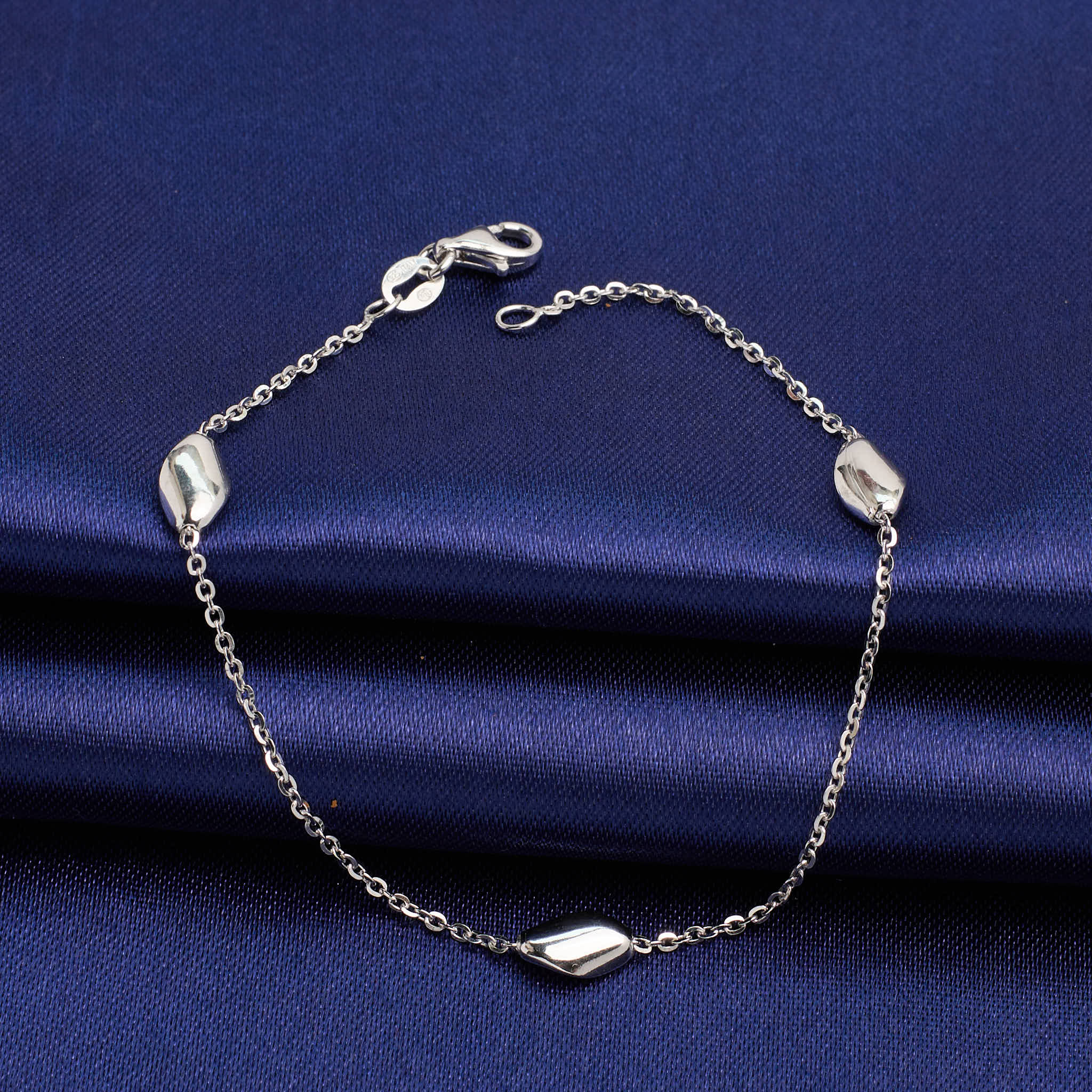 Silver Coffee Bean Bracelet