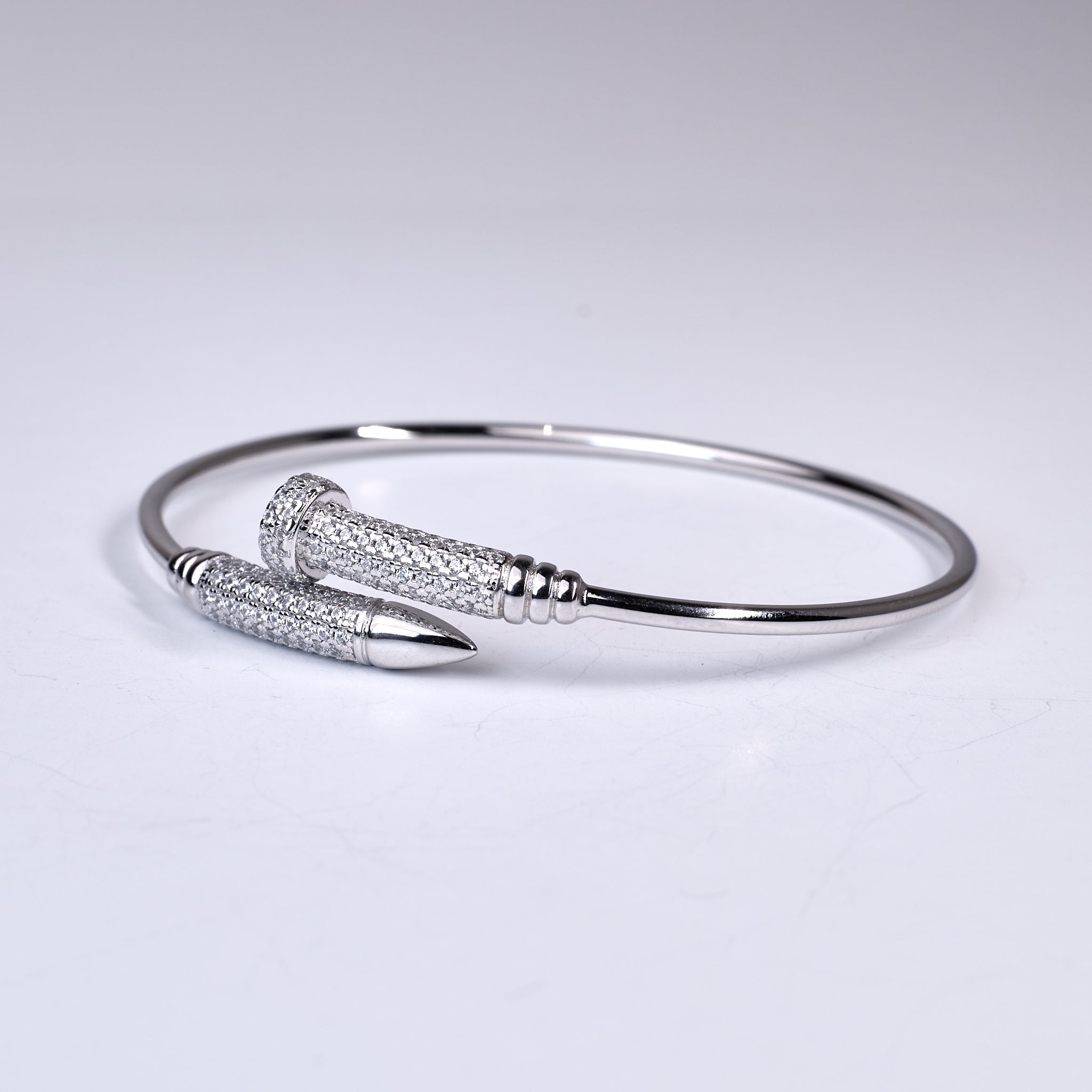 Silver Nail Cuff Hand Bracelet for Her