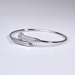 Silver Nail Cuff Hand Bracelet for Her