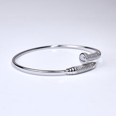Silver Nail Cuff Hand Bracelet for Her