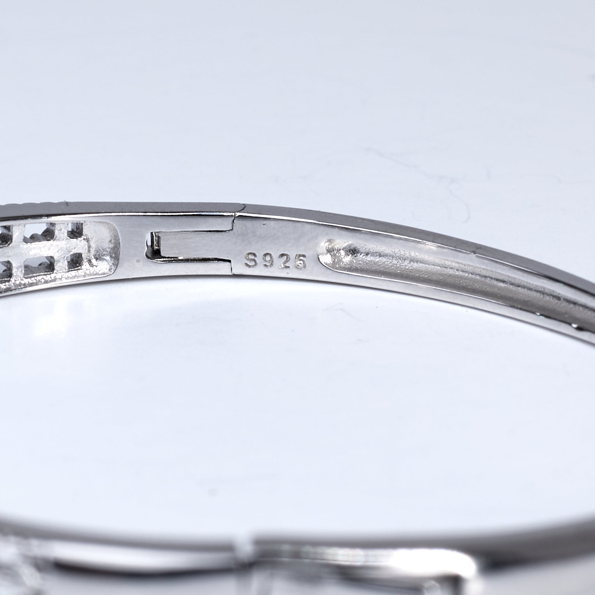 Silver Princess Cut Halo Bracelet For Her