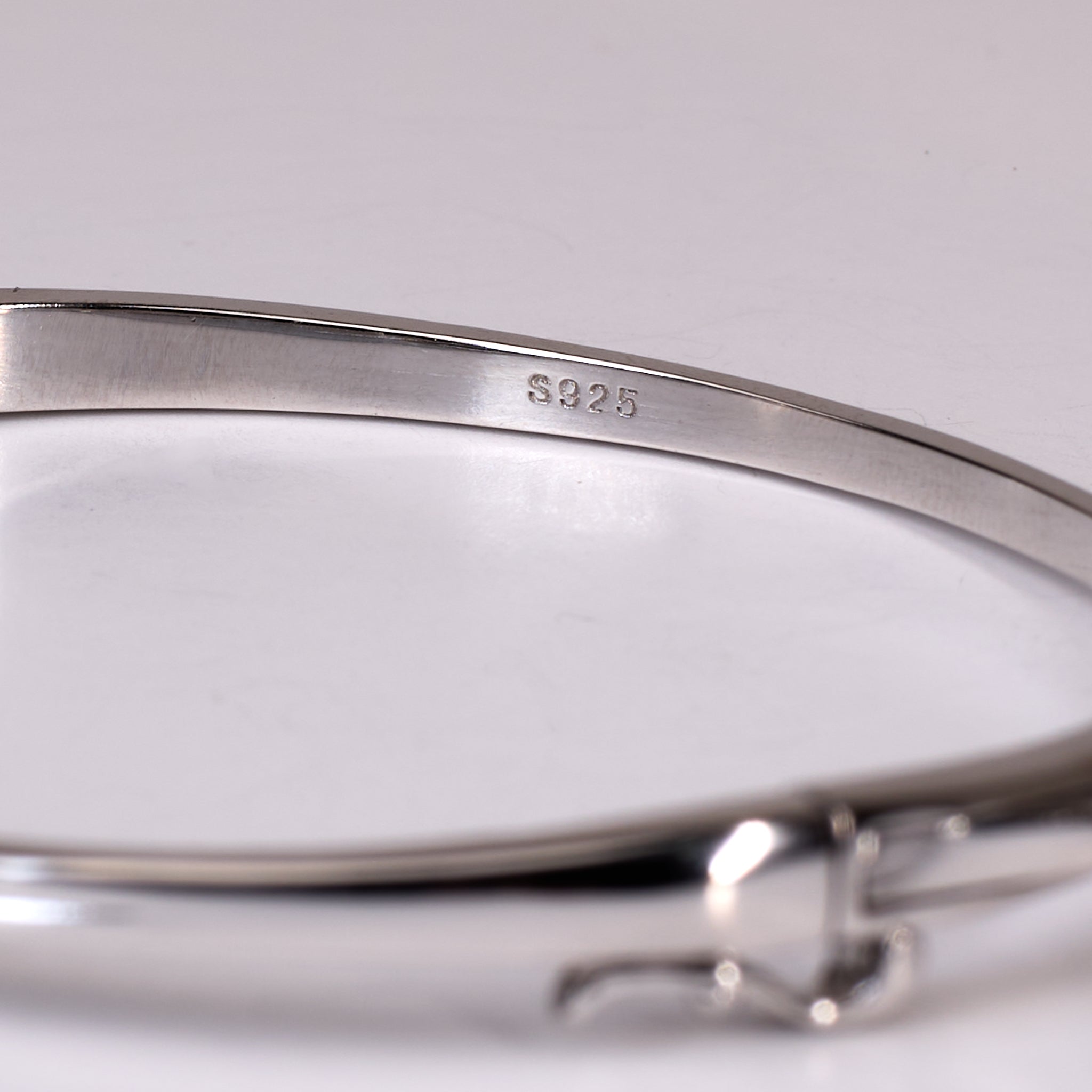 Silver Chic Pave Nautical Hook Bracelet For Her