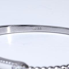 Silver Starlight Aura Bangle Bracelet For her