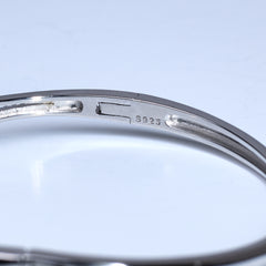 Silver Fine Trinity cut Bracelet for her