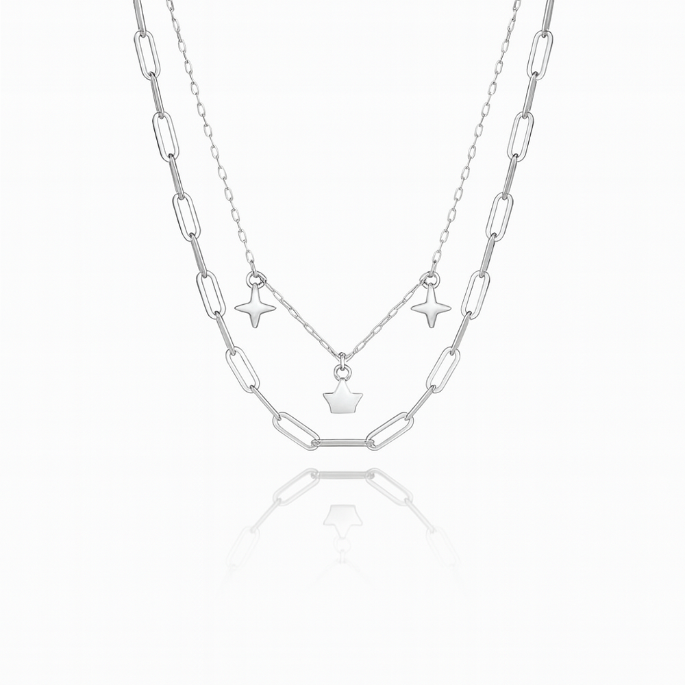 Silver Star Charms Chain pendant
