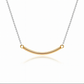 Silver Golden Arc Chain pendant