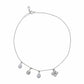 925 Silver Clover Aesthetic & Elegant Charms Anklet for her