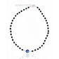 Silver Black beads Evil eye Anklets For her