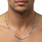 Silver Classic Figaro Chain For Him