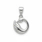 Silver Dazzling Swan pendant set