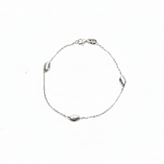 Silver Coffee Bean Bracelet