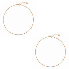 Rose gold Premium serpentine Chain Anklet for her