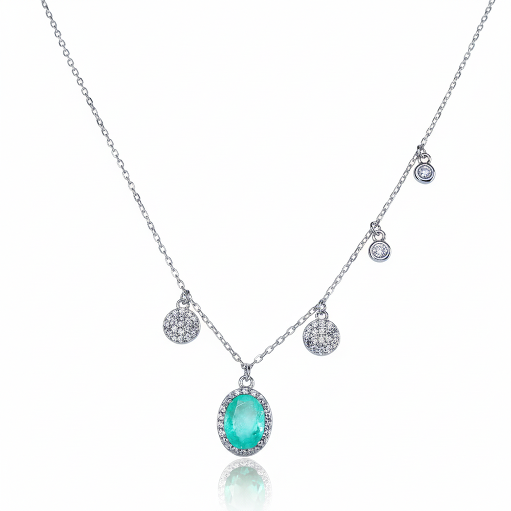 Silver Ocean Serenity Halo Set