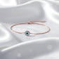Rose Gold Elegant Evil Eye Sterling Bracelet For Her