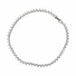 Silver Classic tennis Anklet with CZ Solitaire Diamonds