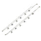 Silver sweet Cherry and eye Double layered Anklet