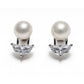 Silver Luminous Pearl Earrings